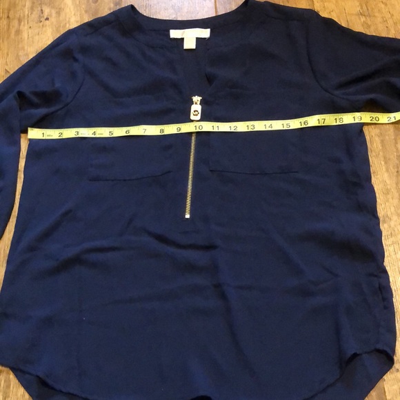 MK Sheer V-Neck Blouse - Picture 8 of 10